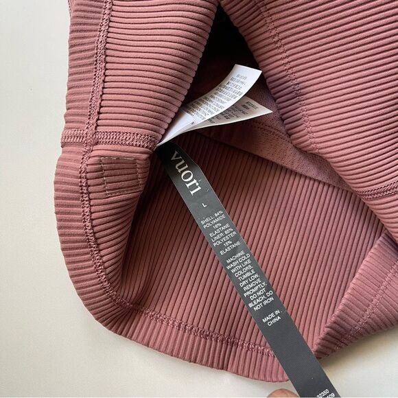 Vuori Dusty Rose Ribbed Crop Top - Picture 8 of 8